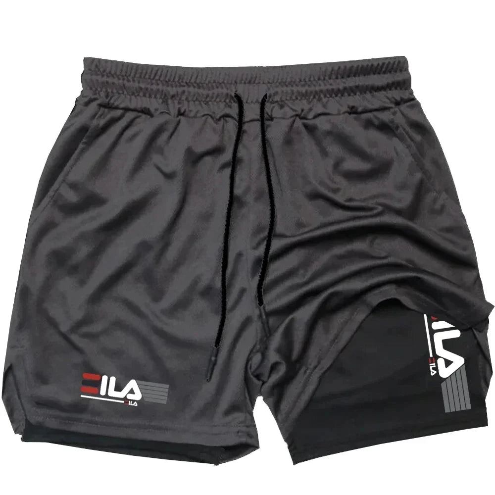 Men's 2-in-1 Running Sports Shorts