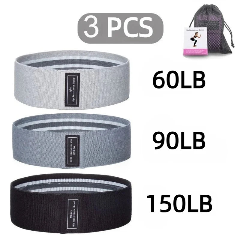 3Pcs Fabric Fitness Strips Loops Yoga Gym