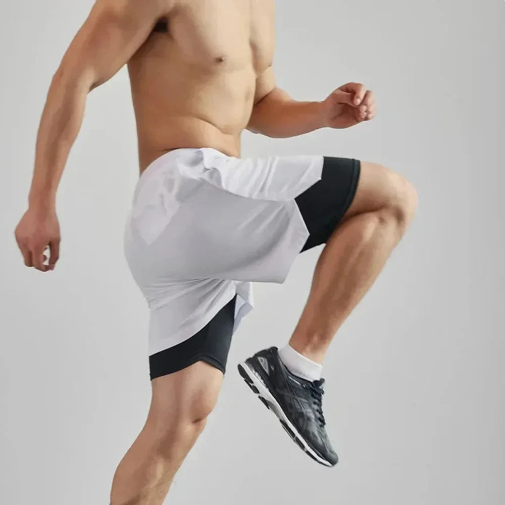 Men's 2-in-1 Running Sports Shorts