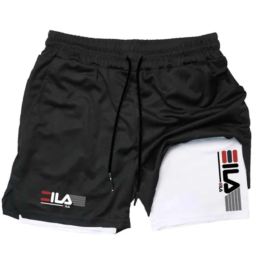 Men's 2-in-1 Running Sports Shorts