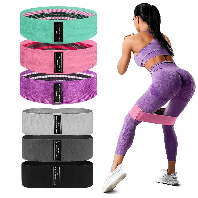 3Pcs Fabric Fitness Strips Loops Yoga Gym